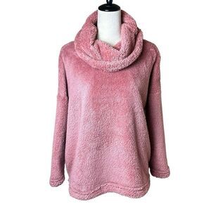 CAbi Pink Cowl Neck Sweater
